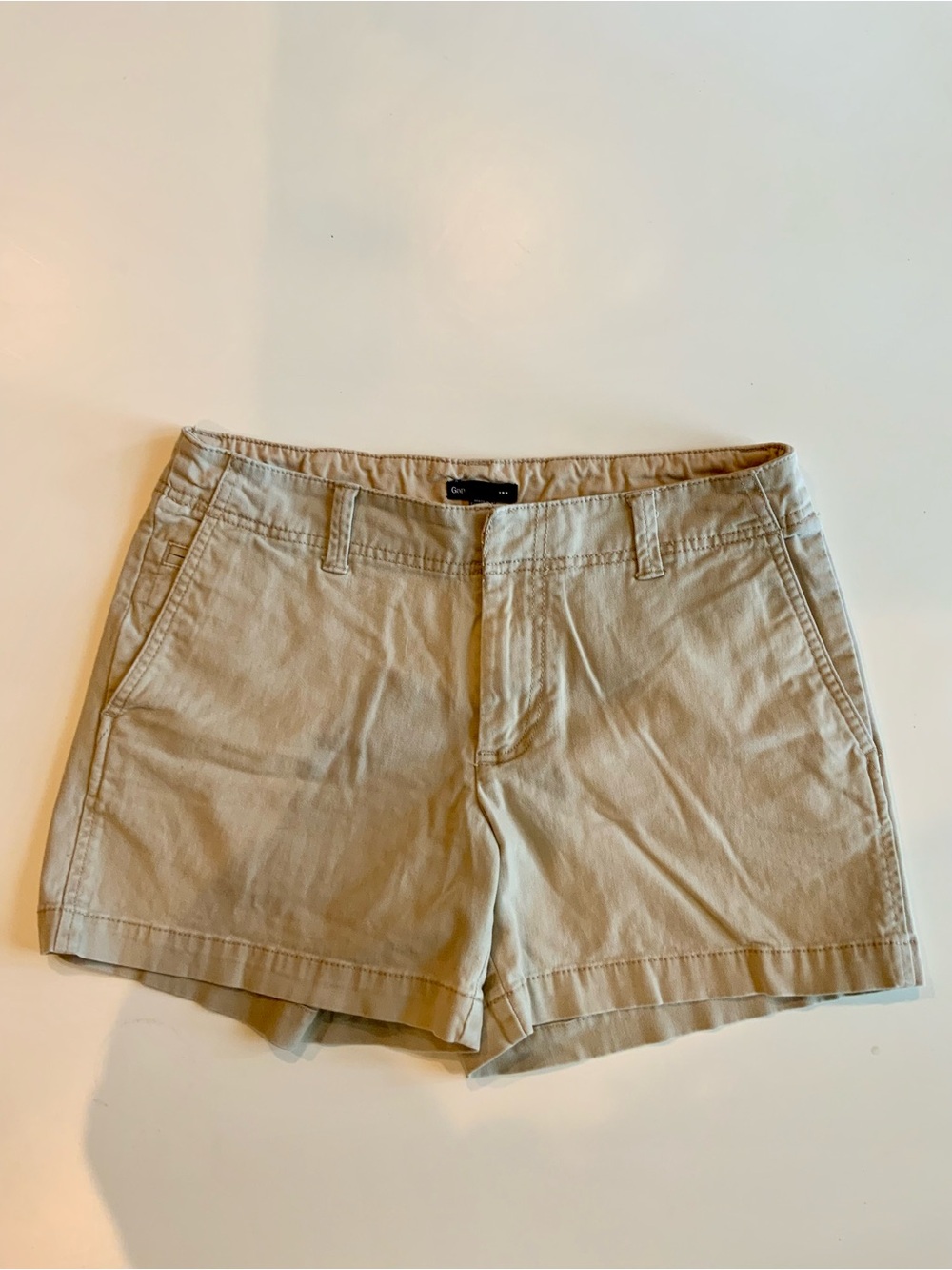 GAP Women's Khaki Cotton Bermuda Shorts